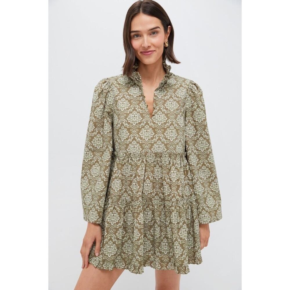 Hyacinth House Moss Printed Russell Mini Dress by Hyacinth House NWT XS